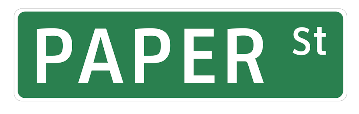 Logo Paper Street Actors Co.